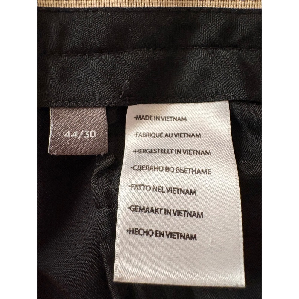 Lot of 2 Oak Hill Easy Stretch Black Flat Front Dress Pants - 44x29.5 - Picture 7 of 10